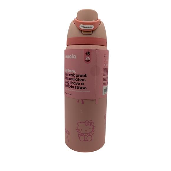 Hello Kitty Owala Water Bottle 32 oz, Leakproof, Stainless Steel Insulated, Rare - Picture 7 of 12